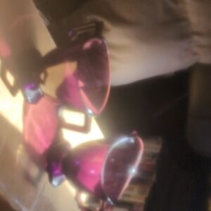 Purple Glass Cups with Handles